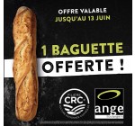 Boulangerie Ange: 1 baguette offerte en se présentant simplement en magasin