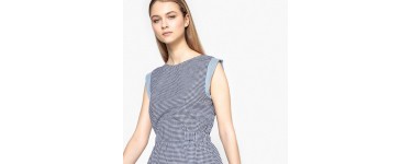 La Redoute: La robe à carreaux col rond sans manches pur coton à 7.50€