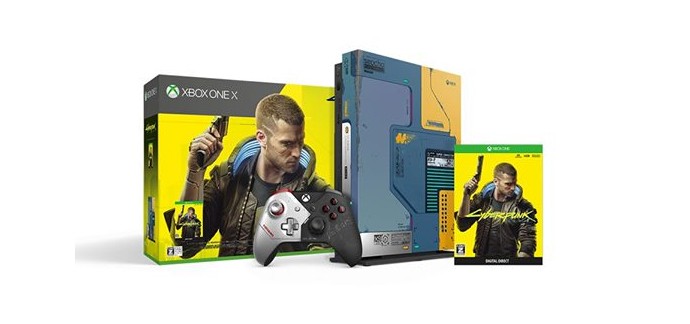 Microsoft: Pack Xbox One X (1 To) + Cyberpunk 2077 Édition Limitée à 299,99€