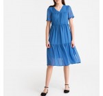 La Redoute: La robe longue manches courtes à 31.60€