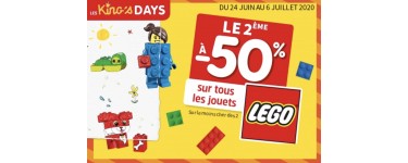 King Jouet: 50% de réduction sur le 2e jouet LEGO acheté