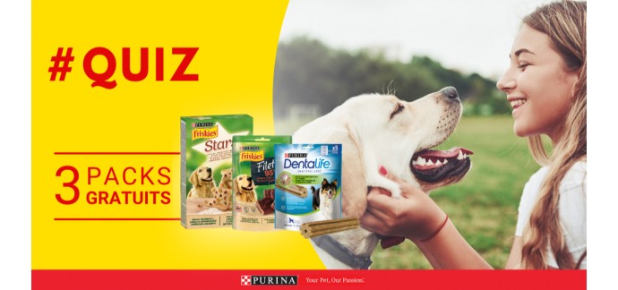Purina: 3 packs gratuits de délicieuses friandises pour chiens à tester