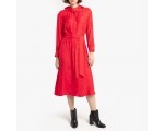 La Redoute: La robe chemise mi-longue manches longues jacquard à 17.50€