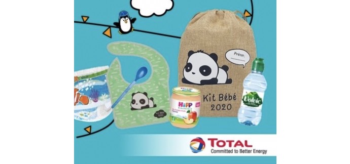 Total: 1 Kit Total Bébé 2020 gratuit pour les enfants de 0 à 24 mois sur simple passage en station