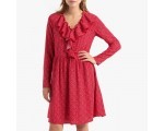 La Redoute: La robe effet cache-coeur manches longues à 15.75€