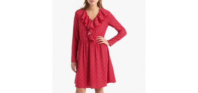 La Redoute: La robe effet cache-coeur manches longues à 15.75€ 