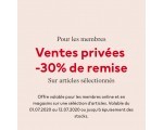 H&M: Jusqu’à 30 % de réduction pendant les ventes privées