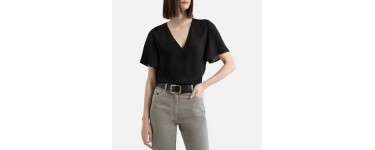 La Redoute: La blouse col V manches courtes à 11.99€