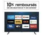 Boulanger: 10% remboursés sur une sélection de TV UHD Samsung