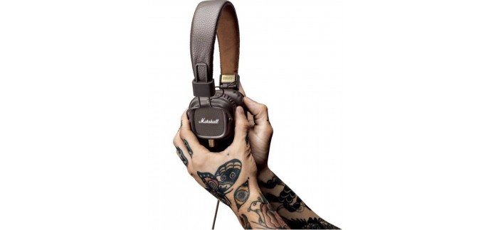Cdiscount: Casque audio filaire Marshall Major II marron à 37,99€