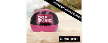 Bax Music: 1 ballon de plage Bax Music offert pour toute commande plus de 125€
