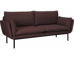 Habitat: Canapé RIVA 3 places en tissu - Bordeaux à 903,75€