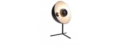 GiFi: Lampe soleil à poser ronde noire et grise à 12,50€