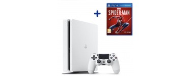 Cdiscount: Console PS4 Slim 500 Go Blanche + jeu Marvel's Spider-Man à 329,43€
