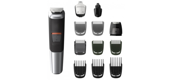 Amazon: Tondeuse Multi-styles cheveux, barbe et corps Philips MG5740/15 Series 5000 12-en-1 à 32,99€
