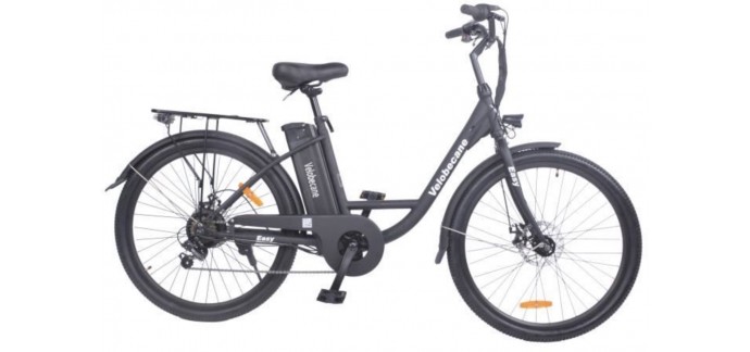 Cdiscount: Vélo électrique 26' VELOBECANE - 7 vitesses- Freins à disque - autonomie 40km à 499,99€
