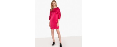 La Redoute: La robe courte satinée, boutons fantaisie sur manches à 9.29€ 