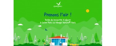 Center Parcs: 4 séjours pour 4 personnes à Center Parcs ou Villages Nature Paris à gagner