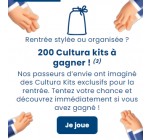 Cultura: 200 kits de fournitures scolaires à gagner