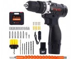 Amazon: Kit perceuse visseuse sans fil GOXAWEE à 38,98€