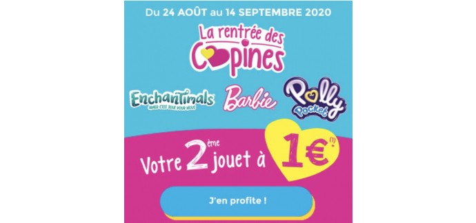 PicWicToys: Votre 2ème jouet à 1€ sur les marques Enchantimals, Barbie et Polly Pocket