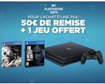 Micromania: 50€ de remise + 1 jeu offert pour l'achat d'une console PS4