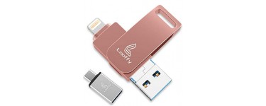 Amazon: Clé USB 128Go Looffy compatible smartphone, tablette à 42,49€