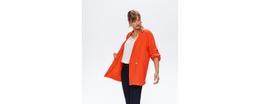 Promod: Blaser soyeux femme orange – 24,97€ au lieu de 49,95€