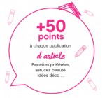 Zôdio: 50 points de fidélités offerts à chaque publication d'un article