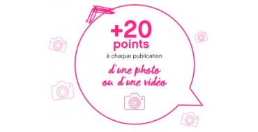 Zôdio: 20 points de fidélités offerts à chaque publication d'une photo ou d'une vidéo