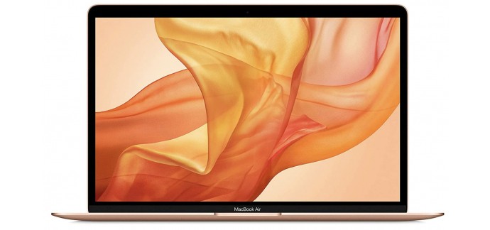 Amazon: Apple MacBook Air 13" Intel Core i3 bicœur 10e gen. à 1,1 GHz, 8 Go RAM, SSD 256 Go à 1049€