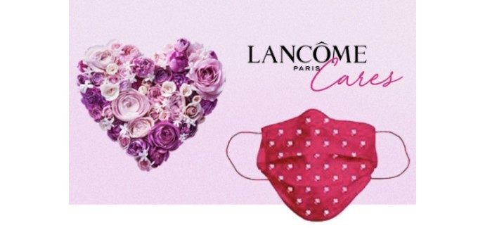 Lancôme: 1 masque réutilisable lavable Lancôme offert pour toute commande sans minimum d'achat