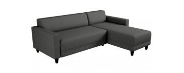 Cdiscount: Canapé d'angle réversible 3 places gris anthracite à 179,99€
