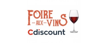 Cdiscount: [CDAV] 20% de réduction sur la Foire aux vins dès 99€ d'achat