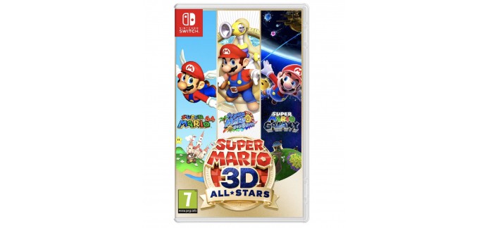 Auchan: Jeu Super Mario 3D All Stars sur Nintendo Switch à 46,99€