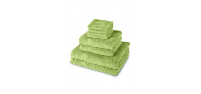 Bonprix: Ensemble serviettes de toilette, vert – 17,99€ au lieu de 22,99€ 