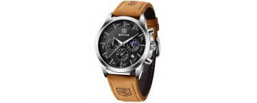 Amazon: Montre chronographe pour Homme mouvement à Quartz Benyar à 32,29€