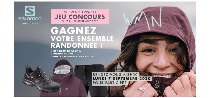 Ekosport: 1 lot Salomon comportant 1 pantalon + 1 veste + 1 paire de chaussures de randonnée à gagner