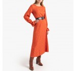La Redoute: La robe longue encolure ronde manches longues à 35.99€