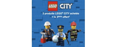 Cultura: 2 produits LEGO City achetés = le 3ème offert