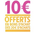 Intermarché: 10€ offerts en bons d'achats dès 20€ d'achat