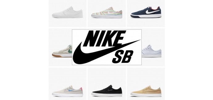 Nike: 30% de réduction sur les chaussures Nike SB spécialement conçues pour le skateboard