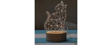 GearBest: 4€ de réduction sur la lampe de table chat