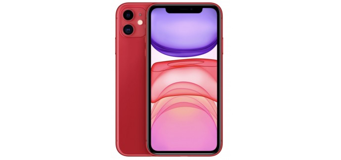 Rue du Commerce: Apple iPhone 11 Rouge 128 Go MWM32ZD/A à 759€