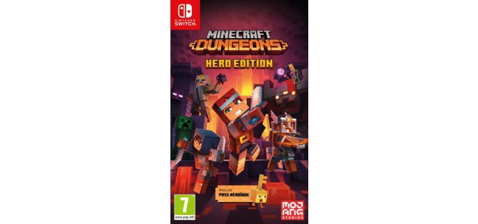 E.Leclerc: Minecraft Dungeons - Hero Edition sur Switch à 22,49€ au lieu de 32,99€