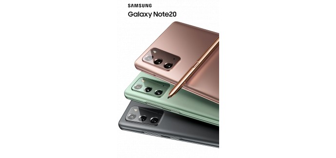 NRJ Mobile: 2 smartphones Samsung Galaxy Note 20 à gagner