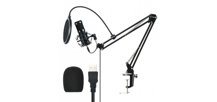 Banggood: 8€ de réduction sur le microphone à condensateur