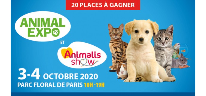 Wamiz: 20 places pour l'Animal Expo - Animalis Show à gagner