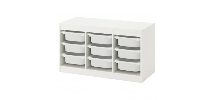 IKEA: Mobilier de rangement de boîtes blanc Ikea – 66€ au lieu de 76€