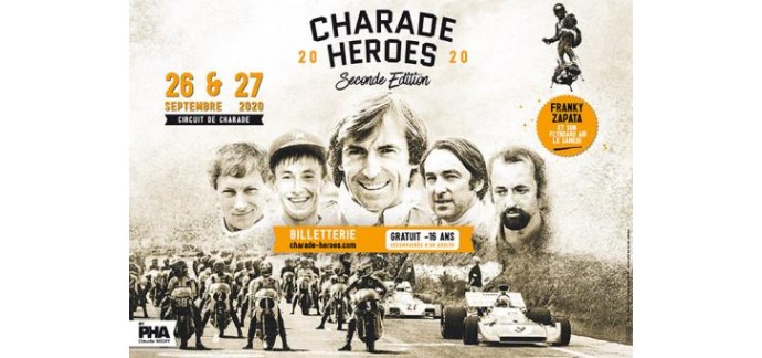 FranceTV: Places pour le Charade heroes qui se tiendra les 26 et 27 septembre 2020 à gagner